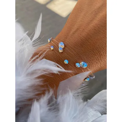 Shimmer Βραχιόλια με Διάφανη Πετονιά & Κρύσταλλα Swarovski