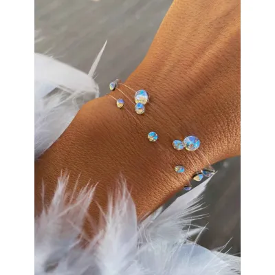 Shimmer Βραχιόλια με Διάφανη Πετονιά & Κρύσταλλα Swarovski