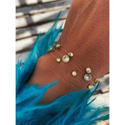 Jonquil Βραχιόλια με Διάφανη Πετονιά & Κρύσταλλα Swarovski