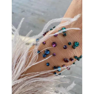 Emerald Βραχιόλια με Διάφανη Πετονιά & Κρύσταλλα Swarovski