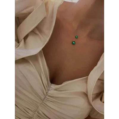 Matilda Necklace / Majestic Green