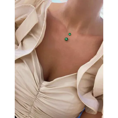 Matilda Necklace / Majestic Green