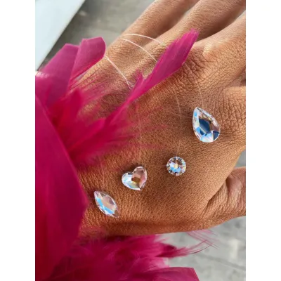 Heart Necklace / Crystal