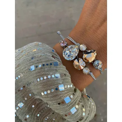 Rose Gold / Σετ Βραχιολιών με Κρύσταλλα Swarovski