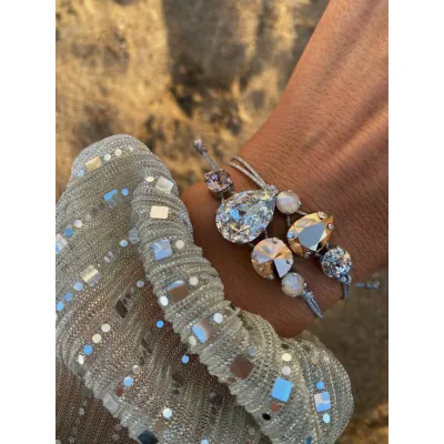 Rose Gold / Σετ Βραχιολιών με Κρύσταλλα Swarovski