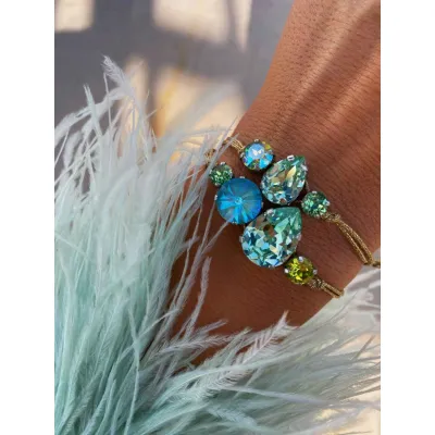 Royal Chrycolite Regalia - Σετ Βραχιολιών με Κρύσταλλα Swarovski