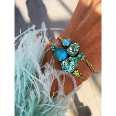 Royal Chrycolite Regalia - Σετ Βραχιολιών με Κρύσταλλα Swarovski