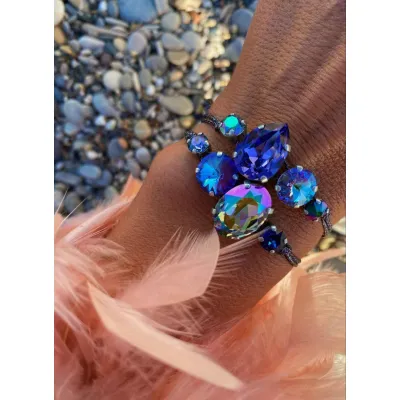 Purple Shimmer / Σετ Βραχιολιών με Κρύσταλλα Swarovski