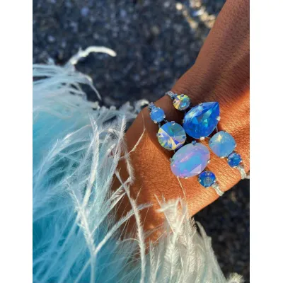 Angel Blue / Σετ Βραχιολιών με Κρύσταλλα Swarovski