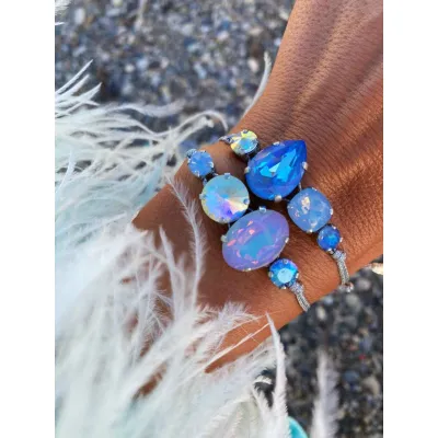 Angel Blue / Σετ Βραχιολιών με Κρύσταλλα Swarovski