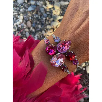 Bold Rose Crown - Σετ Βραχιολιών με Κρύσταλλα Swarovski