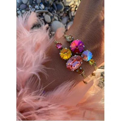 Sunset Bloom - Σετ Βραχιολιών με Κρύσταλλα Swarovski