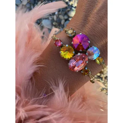 Sunset Bloom - Σετ Βραχιολιών με Κρύσταλλα Swarovski