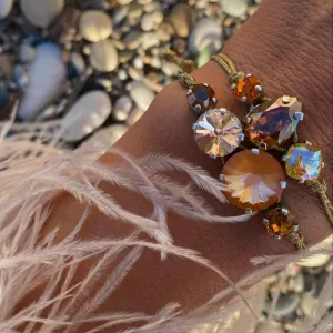Honey Sand / Σετ Βραχιολιών με Κρύσταλλα Swarovski