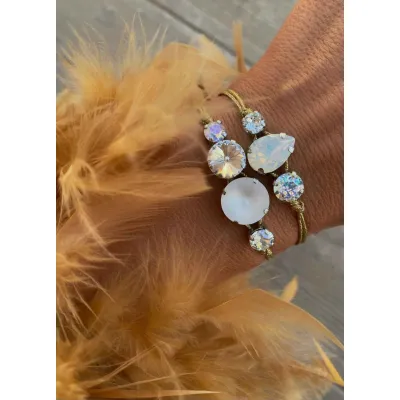Milky Glow / Σετ Βραχιολιών με Κρύσταλλα Swarovski