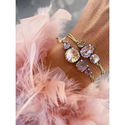 Nude Harmony / Σετ Βραχιολιών με Κρύσταλλα Swarovski