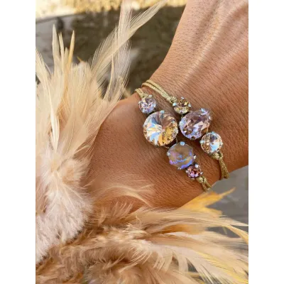 Nude Harmony / Σετ Βραχιολιών με Κρύσταλλα Swarovski