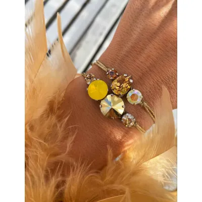 Golden Sand / Σετ Βραχιολιών με Κρύσταλλα Swarovski