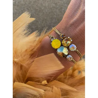 Golden Sand / Σετ Βραχιολιών με Κρύσταλλα Swarovski