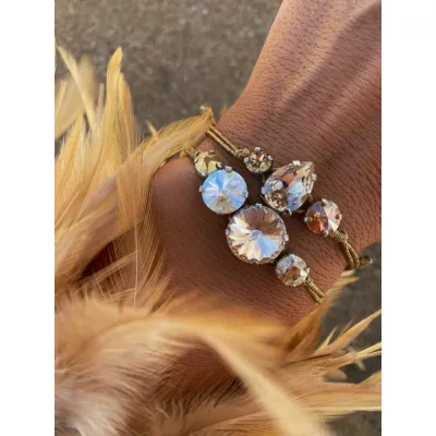 Champagne Touch / Σετ Βραχιολιών με Κρύσταλλα Swarovski