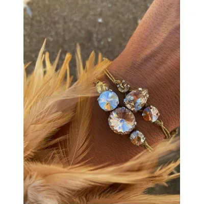 Champagne Touch / Σετ Βραχιολιών με Κρύσταλλα Swarovski