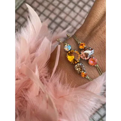 Bronze Aura / Σετ Βραχιολιών με Κρύσταλλα Swarovski