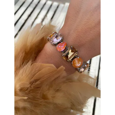 Aurora - Luxury Βραχιόλι με Μεγάλα Κρύσταλλα Swarovski 
