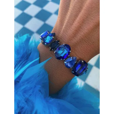 Élysée - Luxury Βραχιόλι με Μεγάλα Κρύσταλλα Swarovski 