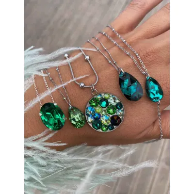 Ninetta Pendant / Green Shades
