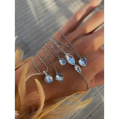 Bella Heart Mini / Κολιέ Καρδιά με Κρύσταλλο Swarovski Crystal