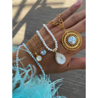 Cassidy - Κολιέ από Κρύσταλλα Swarovski Iridescent