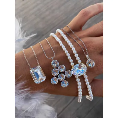 Elizabeth - Μακρύ Κολιέ με Κρύσταλλα Swarovski 