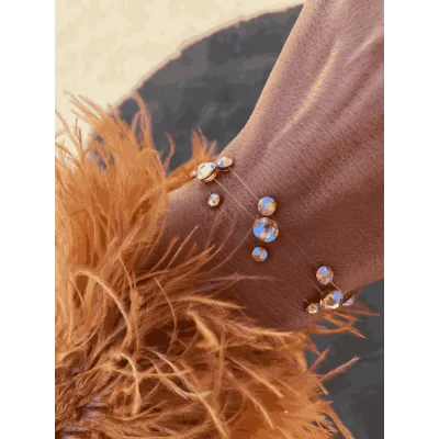 Silk Shimmer Βραχιόλια με Διάφανη Πετονιά & Κρύσταλλα Swarovski